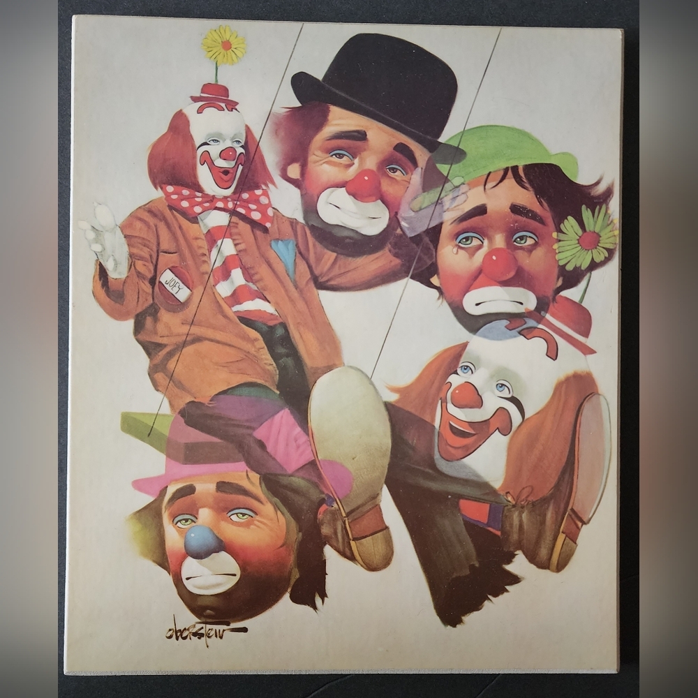 Chuck Oberstein Clown Plaque